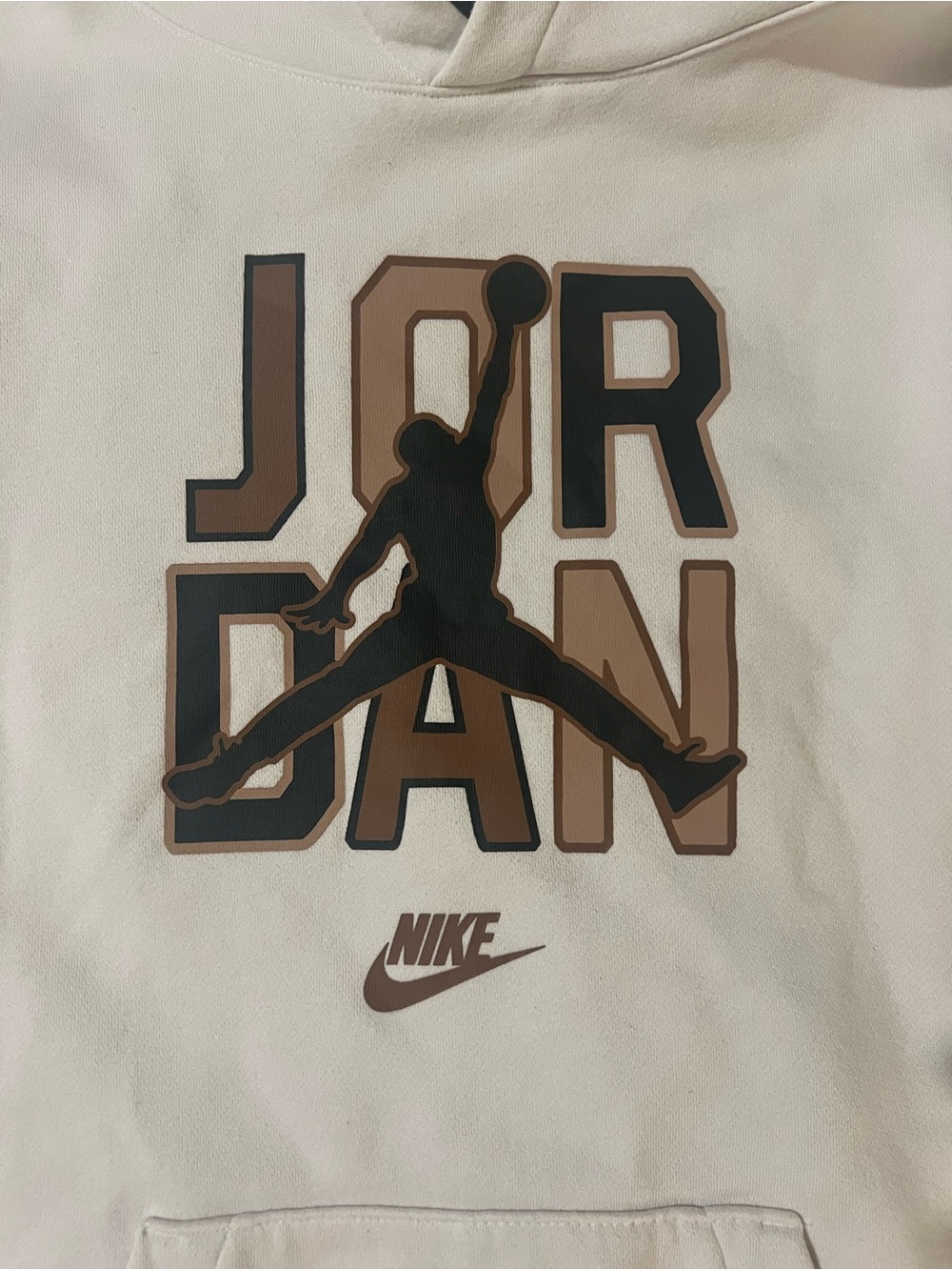 Nike Air Jordan Youth XL 13-15 White Jumpman Pullover Hoodie Fleece Kids unisex - Picture 3 of 7